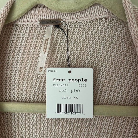 FREE PEOPLE Open Front Cotton Sweater - Picture 3 of 5